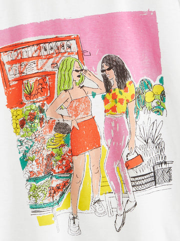 Figure Print Tee
