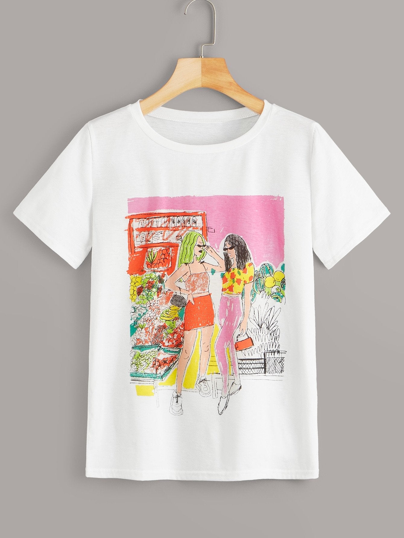 Figure Print Tee