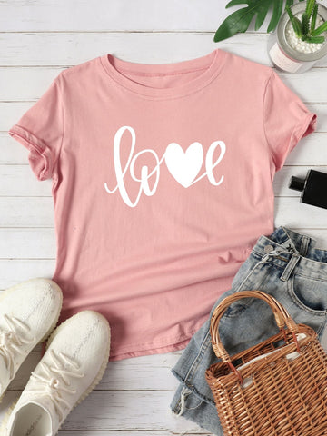 Letter Print Tee