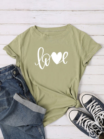 Letter Print Tee
