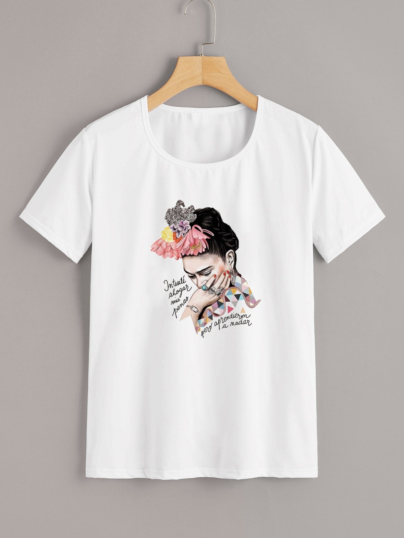 Letter And Figure Graphic Tee