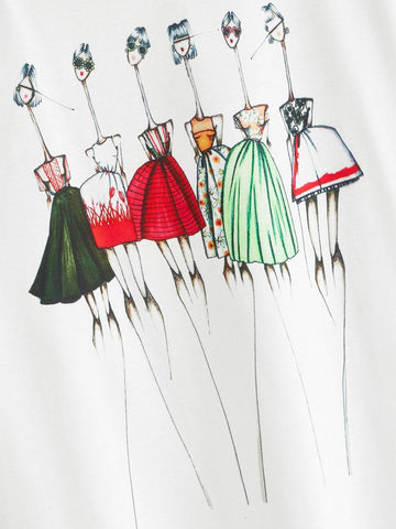Figure Print Tee