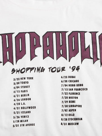 Letter Graphic Crop Tee