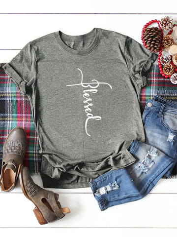 Letter Print Tee