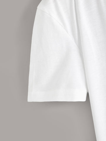 Contrast Painting Pocket Tee