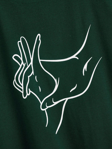 Gesture Print Short Sleeve Tee
