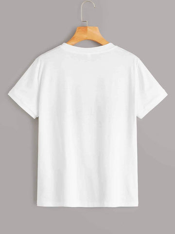 Galaxy & Letter Graphic Tee