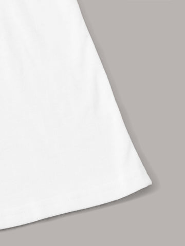 Slogan And Cat Graphic Tee