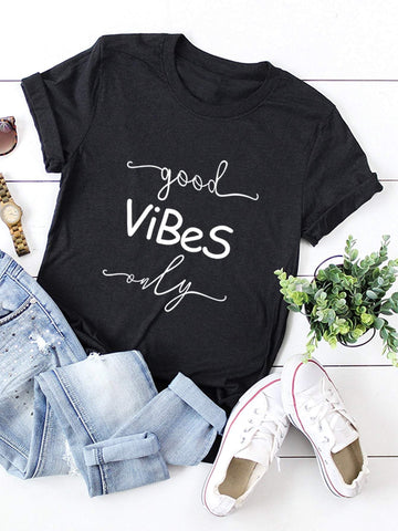 Letter Print Tee