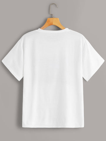 Hand And Abstract Print Tee