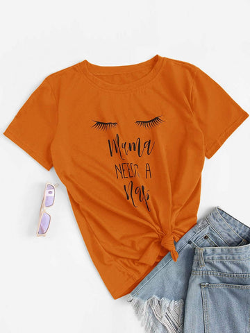 Slogan Graphic Tee