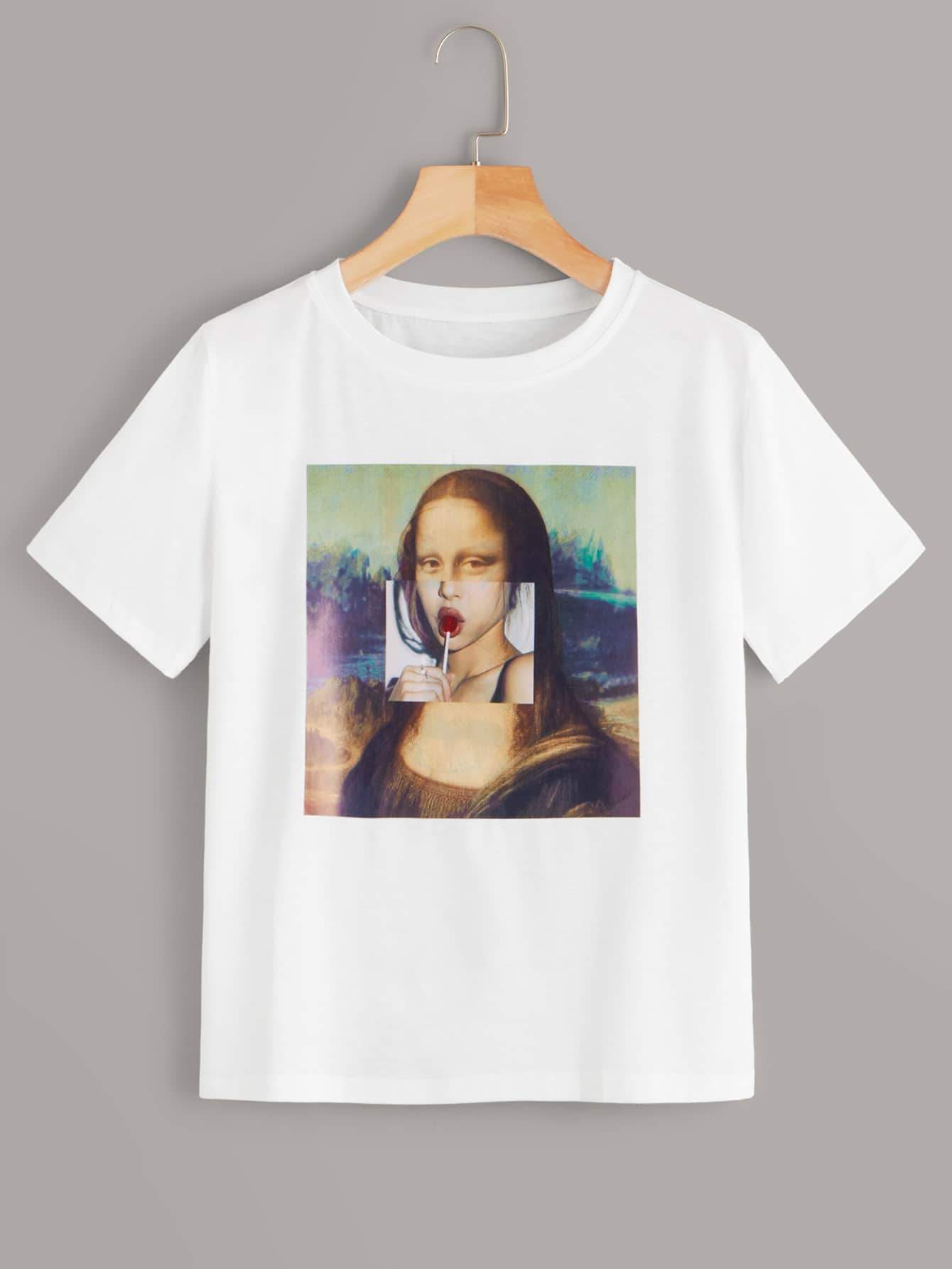 Mona Lisa Print Tee