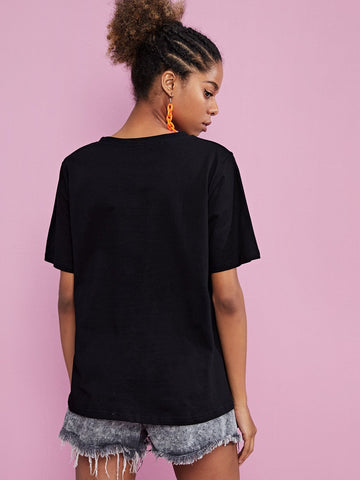 Hand And Letter Graphic Tee