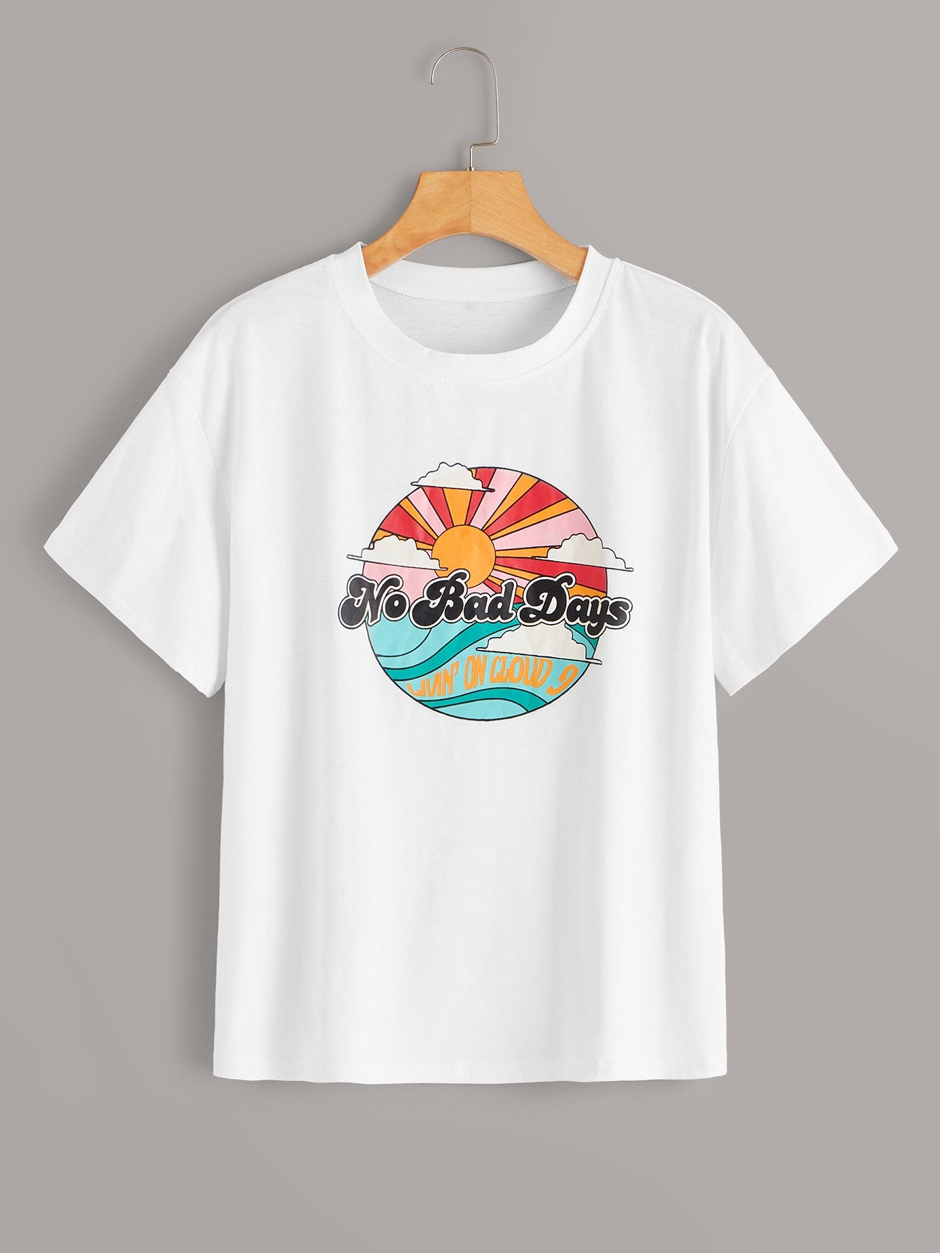 Sun & Letter Graphic Tee