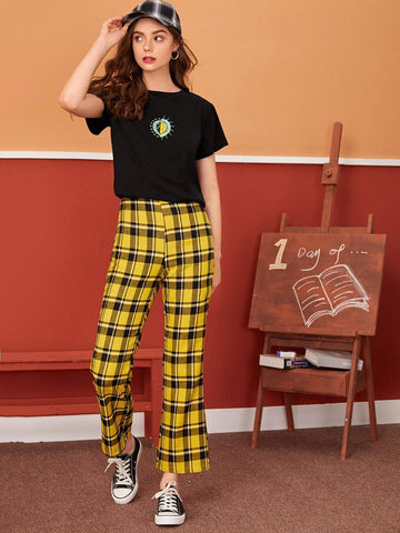Day & Night Embroidery Tee