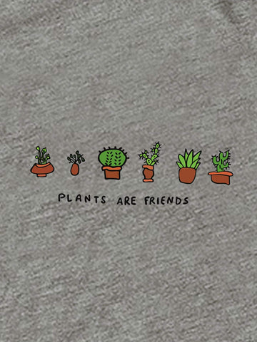 Round Neck Slogan And Plants Print Tee