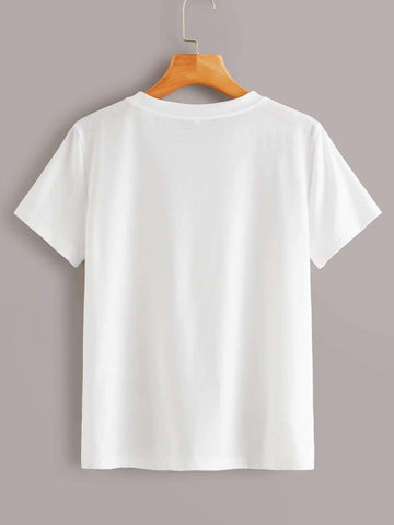 Bus & Letter Print Tee