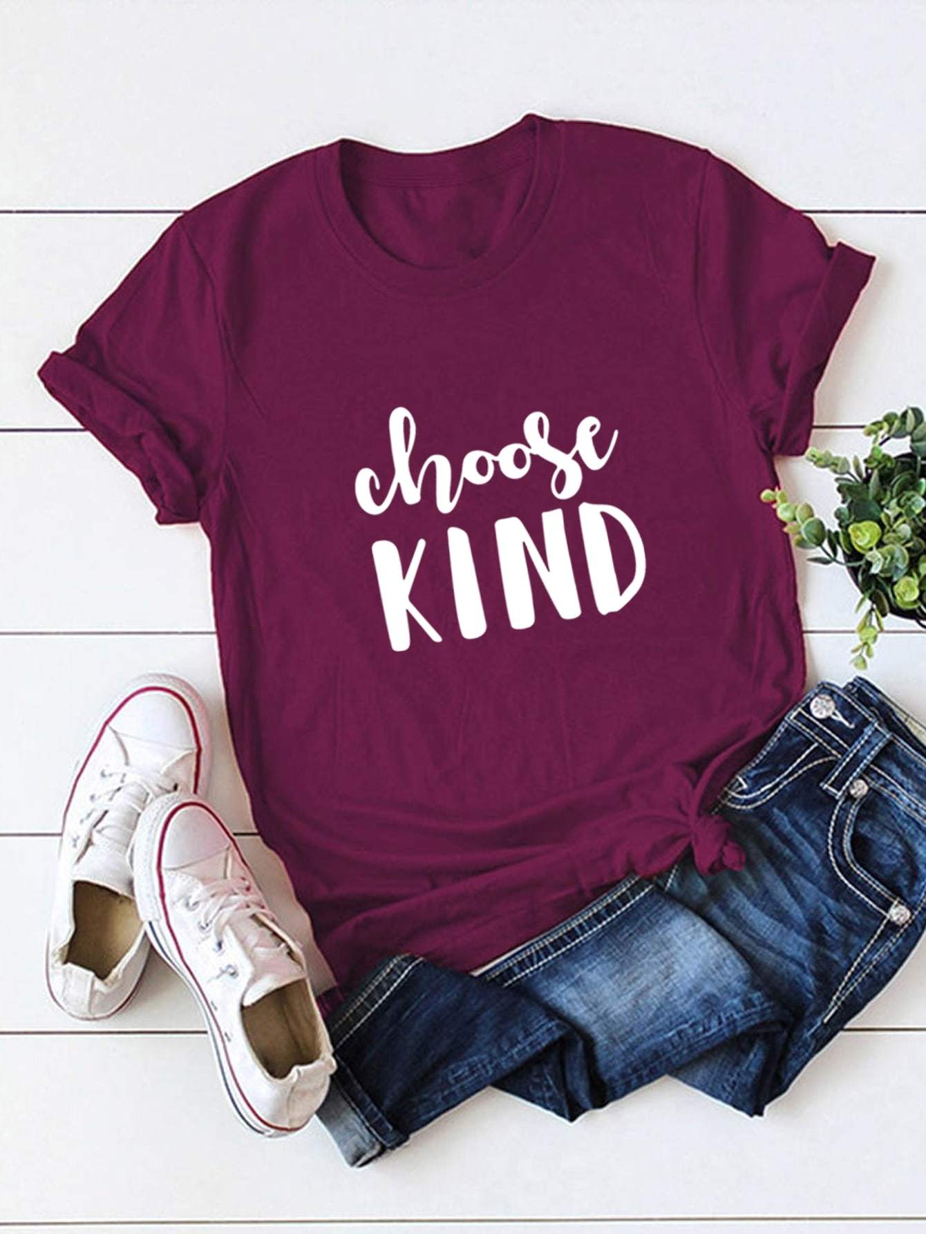 Letter Graphic Short Sleeve Tee