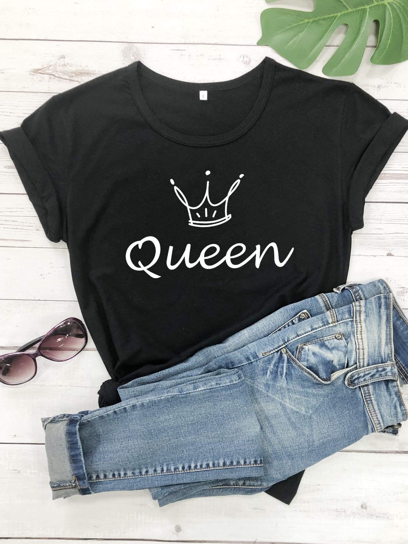Crown & Letter Graphic Tee