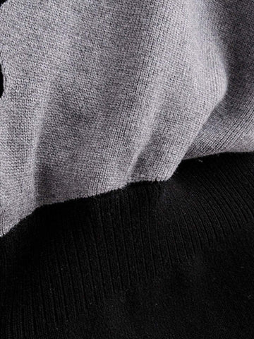 Scallop Wrap Puff Sleeve Jumper Dress