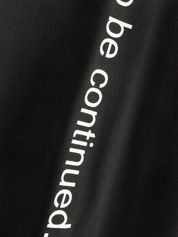 Slogan Print Long Sleeve Tee