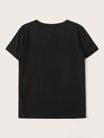 Bee And Letter Graphic Tee