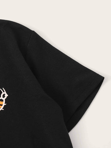 Bee And Letter Graphic Tee