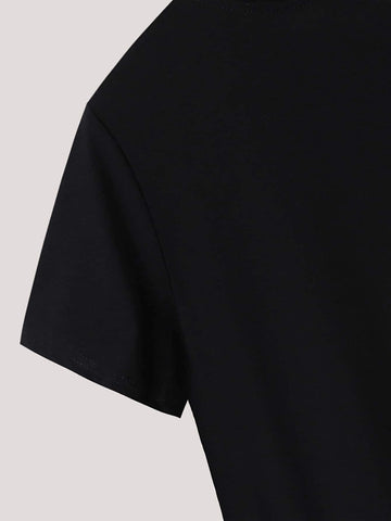 Crew Neck Letter Graphic Tee