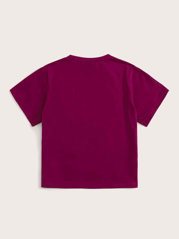 Lip & Slogan Graphic Tee