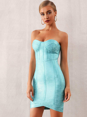 Adyce Tube Bodycon Bandage Dress