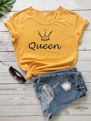 Crown & Letter Graphic Tee