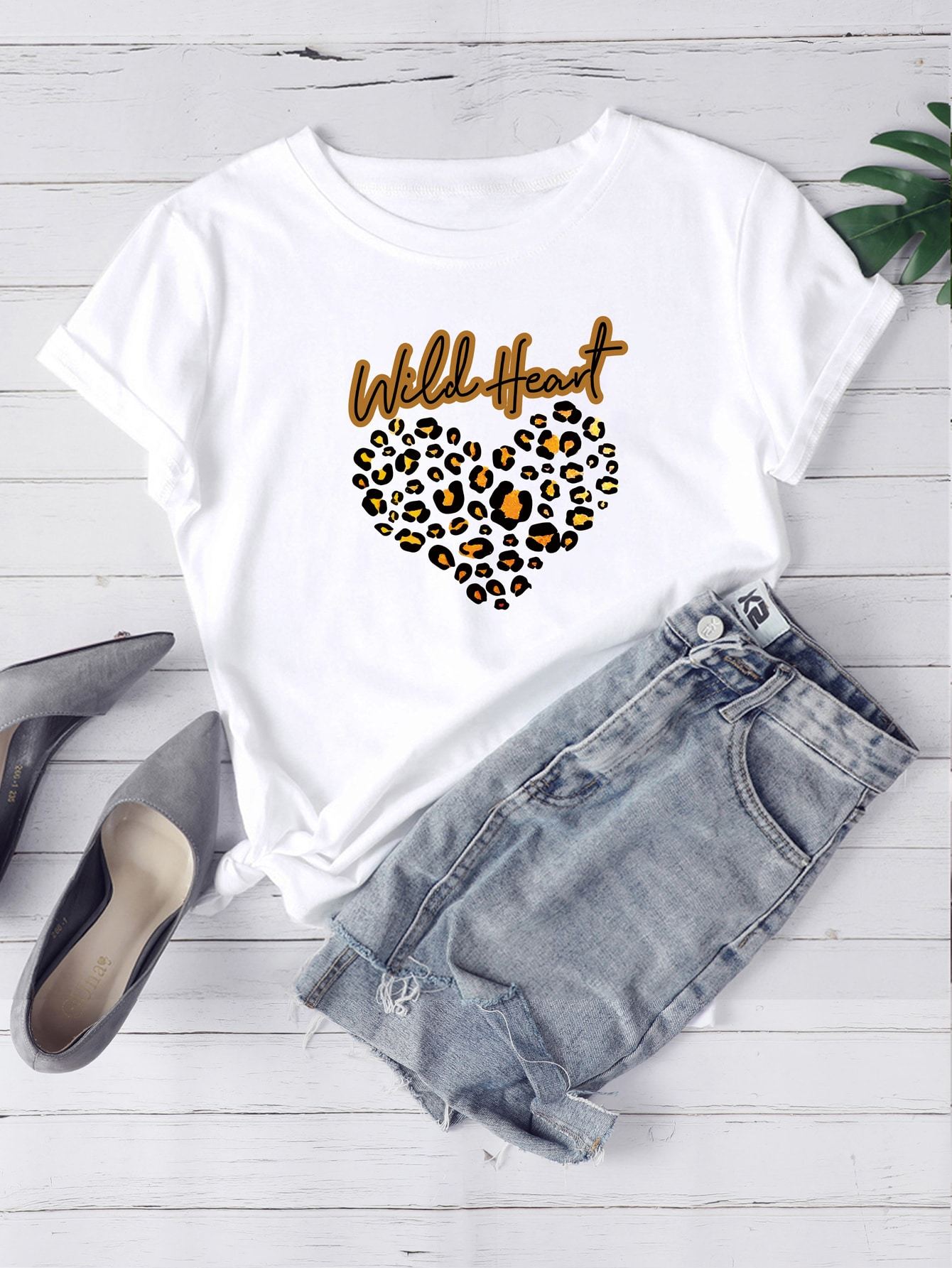Heart And Letter Graphic Tee