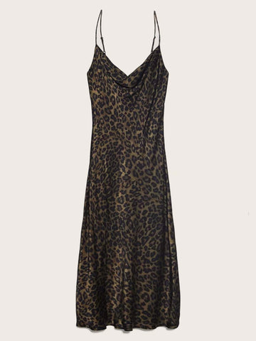 Leopard Print Cami Dress