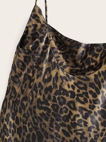 Leopard Print Cami Dress