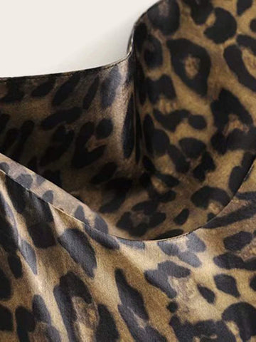 Leopard Print Cami Dress