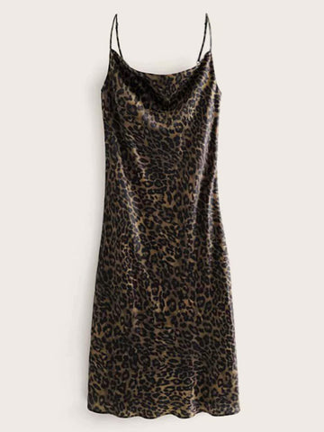 Leopard Print Cami Dress