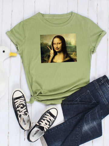 Figure Graphic Round Neck Tee