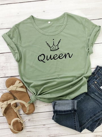 Crown & Letter Graphic Tee