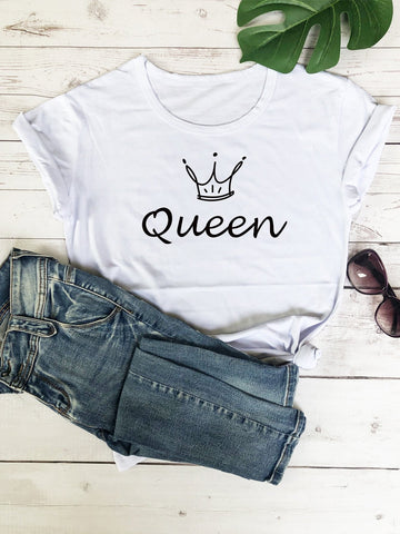 Crown & Letter Graphic Tee