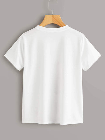 Figure Graphic Round Neck Tee