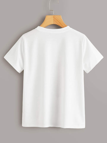 Figure Graphic Round Neck Tee