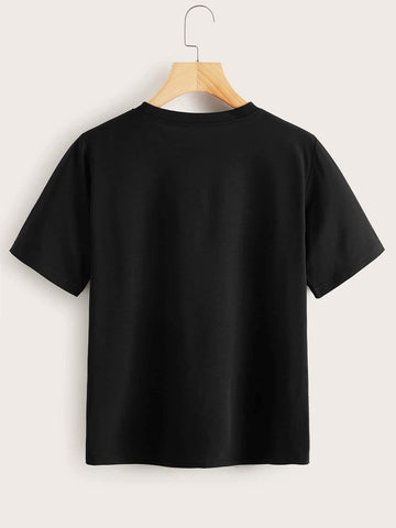 Geo & Letter Graphic Tee