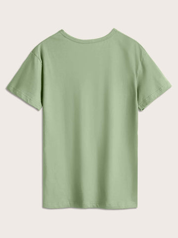 Mountain & Slogan Graphic Short Sleeve Tee