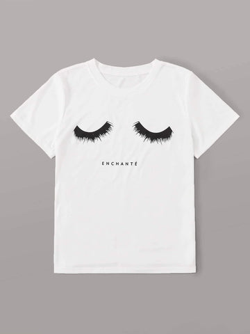Figure & Letter Graphic Tee