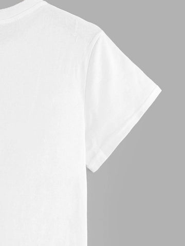 Cartoon Graphic Rolled Sleeve Tee
