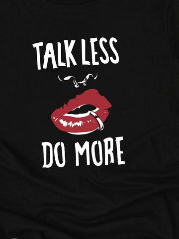 Mouth And Slogan Graphic Tee