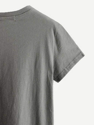 Cat And Slogan Graphic Tee