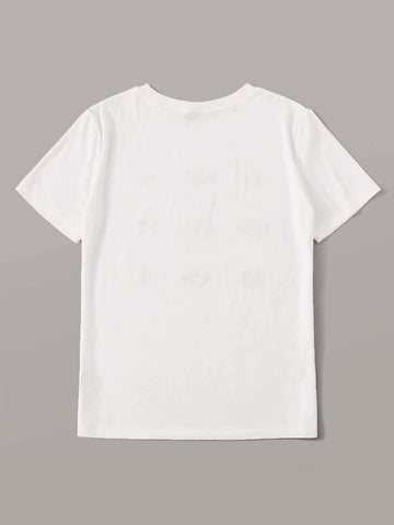 Mouth & Letter Graphic Tee