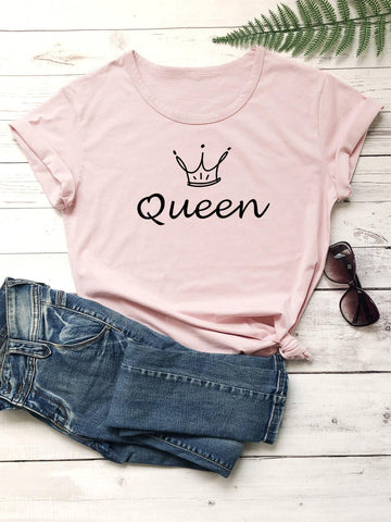 Crown & Letter Graphic Tee