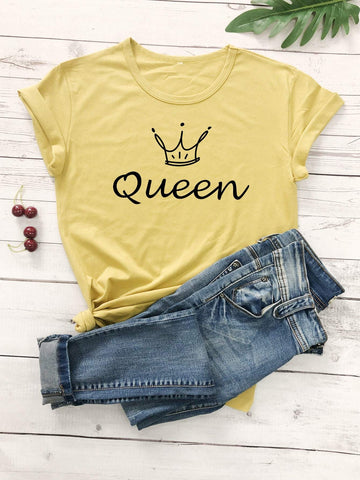 Crown & Letter Graphic Tee
